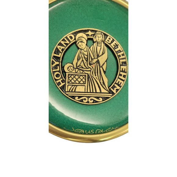 Vintage Holy Land Bethlehem Jesus Wall Plate Collectors Religious Jerusalem - Picture 7 of 12